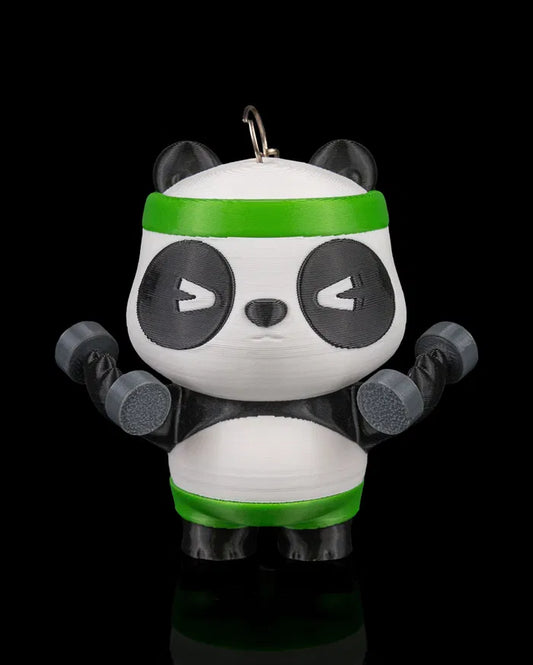Panda fitness sleutelhanger