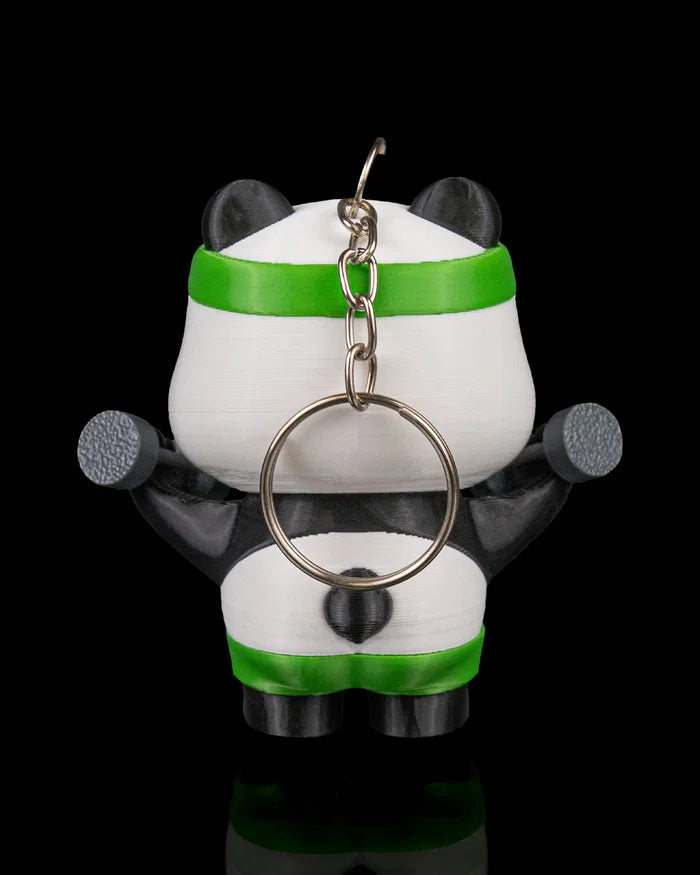 Panda fitness sleutelhanger