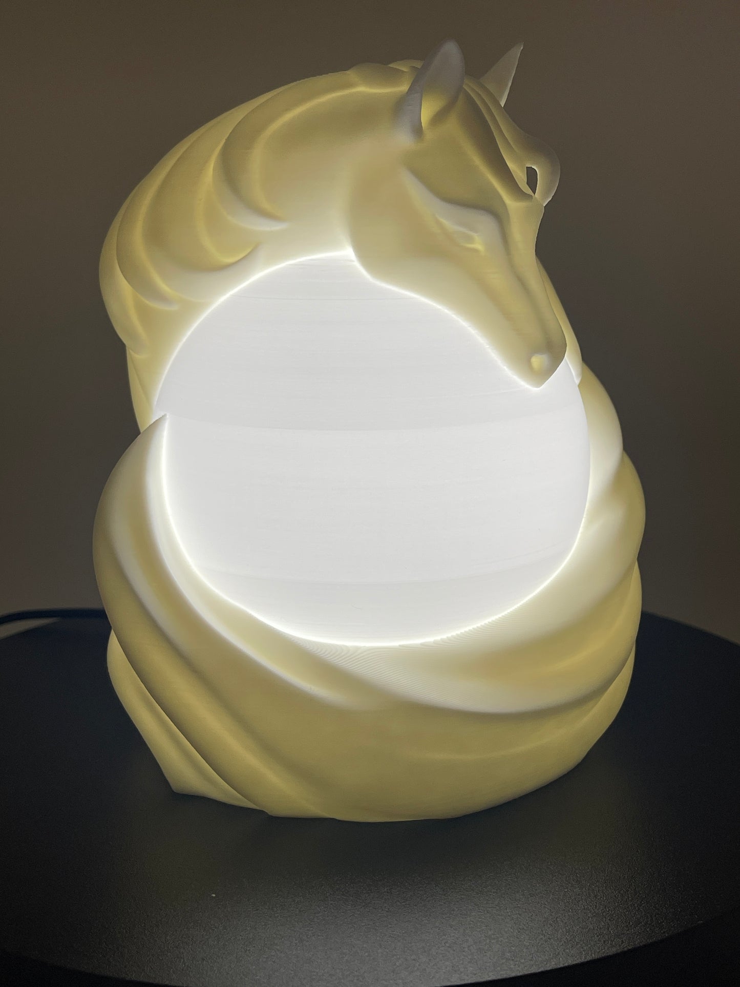 Paardenlamp met Lichtbol
