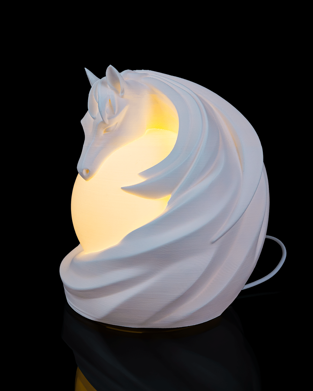 Paardenlamp met Lichtbol