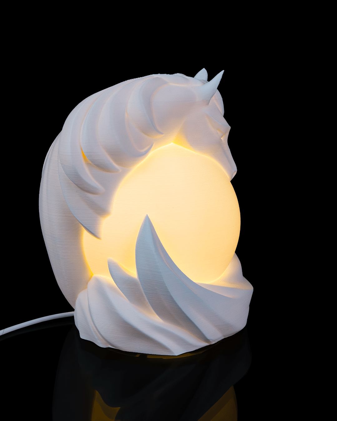 Paardenlamp met Lichtbol