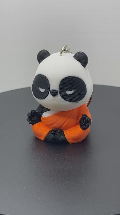 Panda monnik sleutelhanger